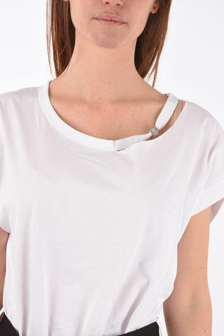 cut out detail D-EASY mini dress with belt