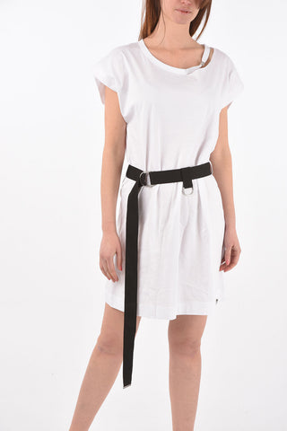 cut out detail D-EASY mini dress with belt