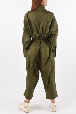 nylon J-CORAL utility jumpsuit with belt