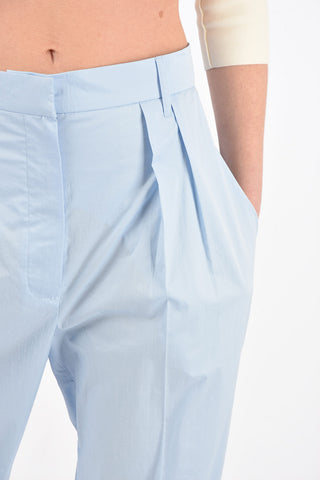 high-rise waist REYA double pleat trousers