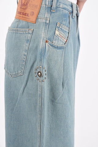 double pleat D-CONCIAS-SP4 baggy jeans L.32