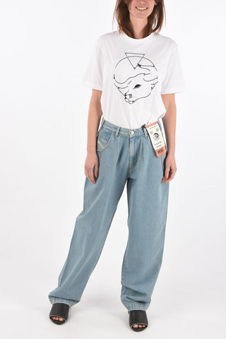 double pleat D-CONCIAS-SP4 baggy jeans L.32