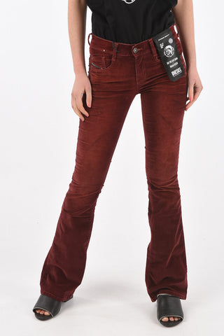 velvet low waist 5 pockets D-EBBEY bootcut pants L32