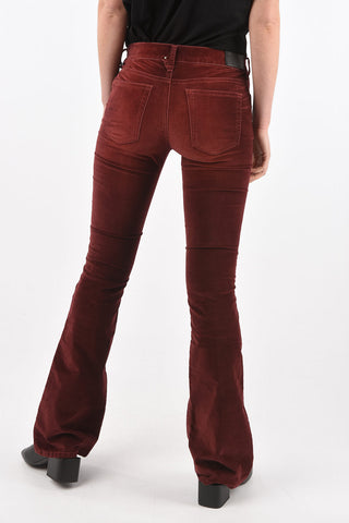 velvet low waist 5 pockets D-EBBEY bootcut pants L32