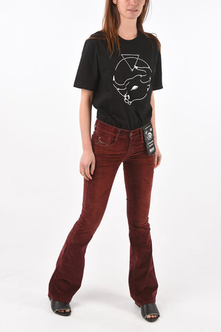velvet low waist 5 pockets D-EBBEY bootcut pants L32