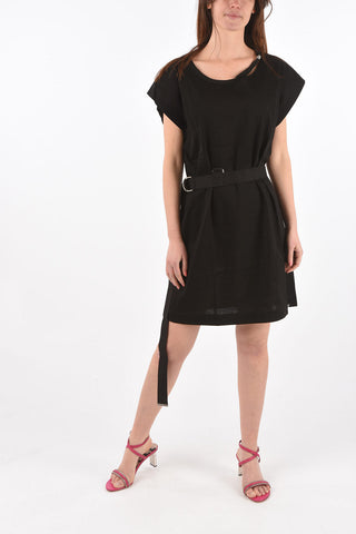 cut out detail D-EASY mini dress with belt