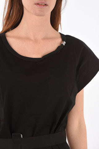 cut out detail D-EASY mini dress with belt