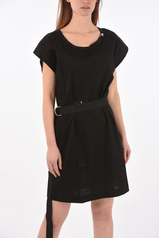 cut out detail D-EASY mini dress with belt