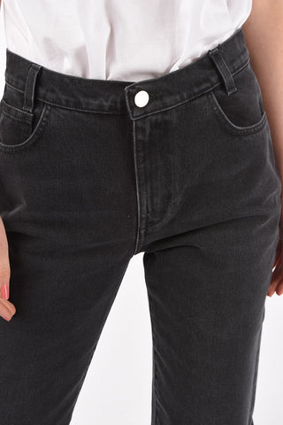 jeans boot cut a vita regolare