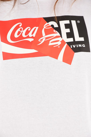 COCA COLA crew-neck CC-T-JUST t-shirt with front logo-print