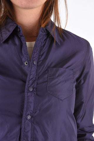padded AGM overshirt with snap buttons