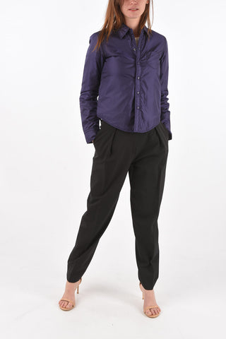 padded AGM overshirt with snap buttons