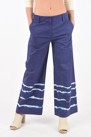 palazzo EVA high-waisted trousers with gradient bottom