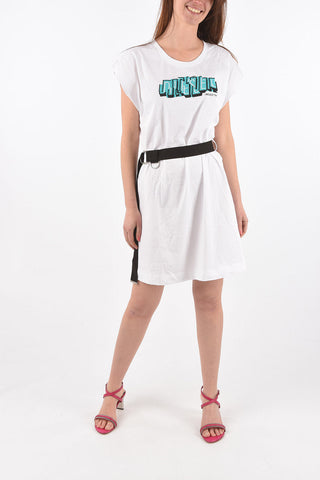 mini dress D-EASIEL con ricamo e cintura