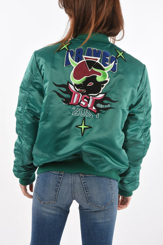 embroidered CL-J-ROSS-REV-O bomber with snap buttons