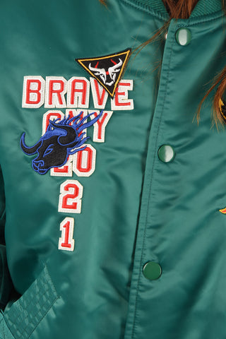embroidered CL-J-ROSS-REV-O bomber with snap buttons