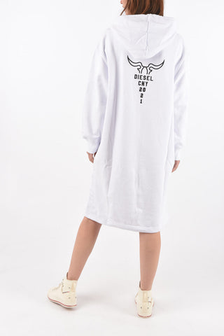 maxi patch pocket front oversized CL-D-ILSE-O sweat dress with hood