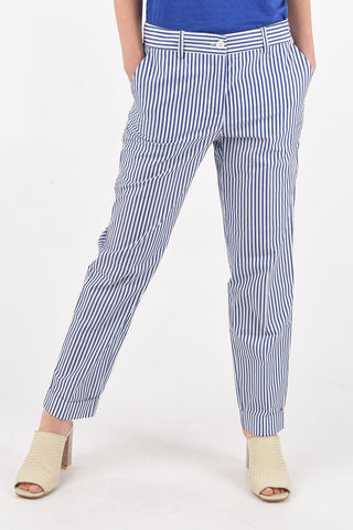 Striped Pants CLACX with Cuffed Hem