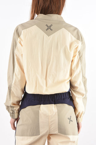 Two Tone KENZO CROSS Nylon Bomber Jacket
