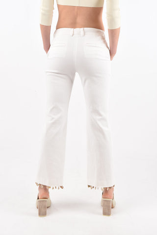 stretch cotton SANDY pants with shells on the bottom