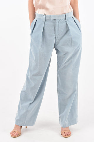 SUE high rise waist double pleat pants