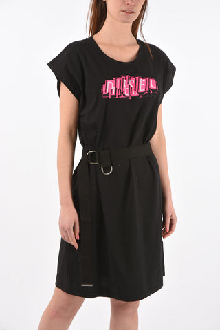 mini dress D-EASIEL with embroidery and belt