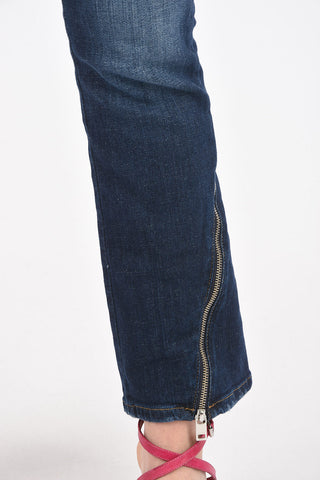 low waist D-EBBEY-KZ bootcut jeans with ankle zip L.32
