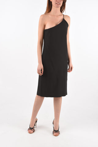 Single-sleeved Side Zip Dress