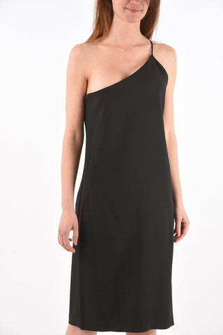 Single-sleeved Side Zip Dress