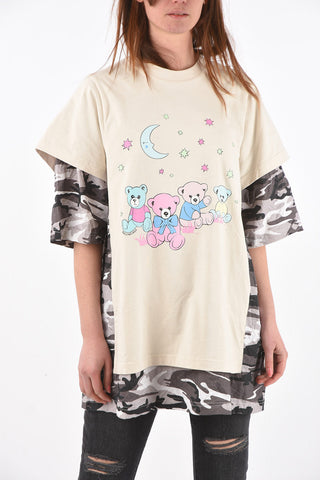 Double Leyer TEDDY Oversized T-shirt