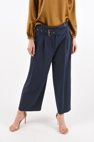Candy-shaped Gaucho Pants with Belt