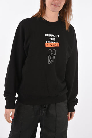 crew-neck F-ANG-R10 sweatshirt with front lovers print
