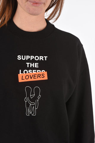crew-neck F-ANG-R10 sweatshirt with front lovers print