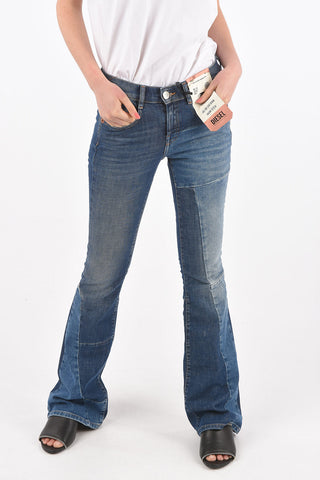 low waist D-EBBEY-GO bootcut jeans with Visible Stitchings L32