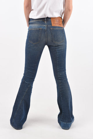 low waist D-EBBEY-GO bootcut jeans with Visible Stitchings L32