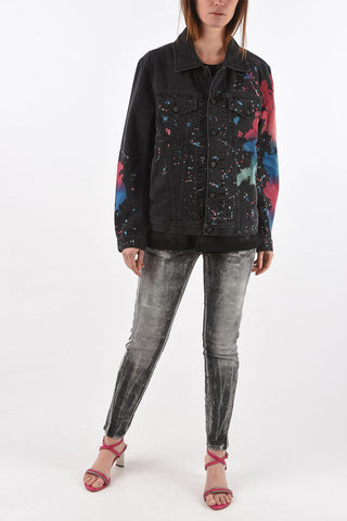 painted effect NHILL-C-SP denim jacket