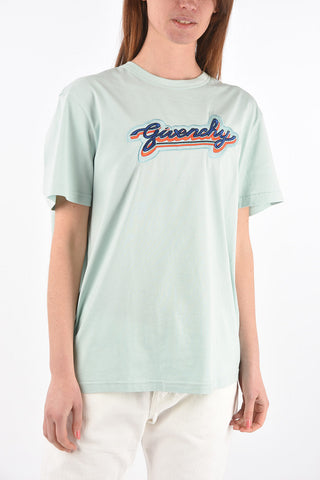 Crew Neck Embroidered Logo T-Shirt