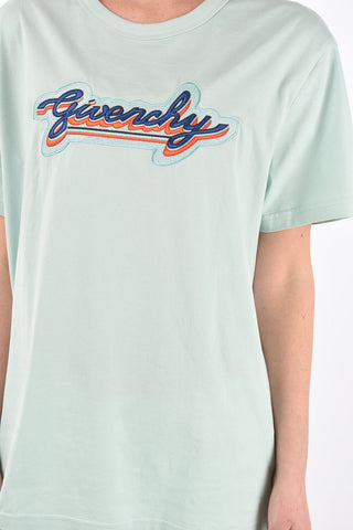 Crew Neck Embroidered Logo T-Shirt