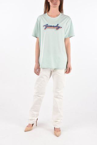 Crew Neck Embroidered Logo T-Shirt
