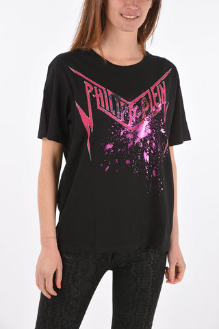 COUTURE crew-neck t-shirt with print