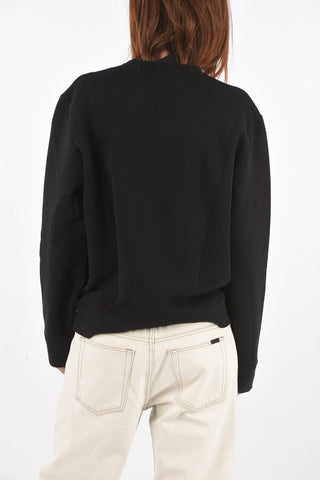 Crew Neck HEART Cotton Sweatshirt