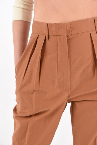 high-rise waist REYA double pleat trousers