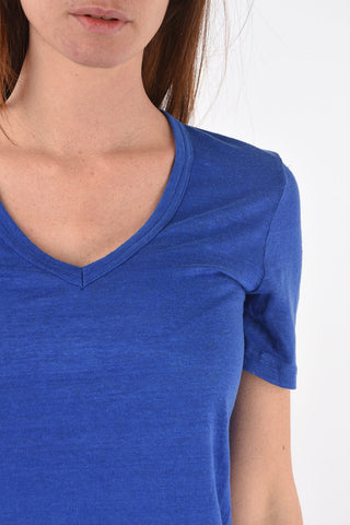 ETOILE T-shirt collo a V KRANGER in Lino