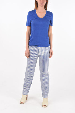 ETOILE T-shirt collo a V KRANGER in Lino