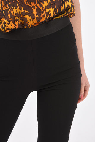 See-through straight leg leggings