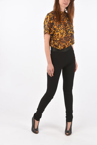 See-through straight leg leggings