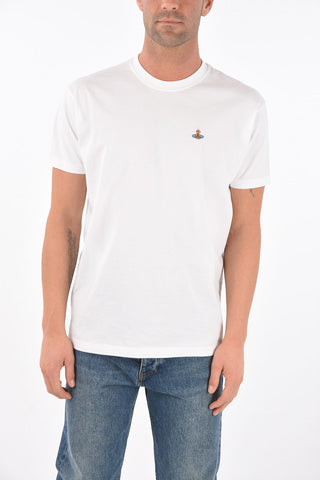 Crewneck T-shirt with Embroidery
