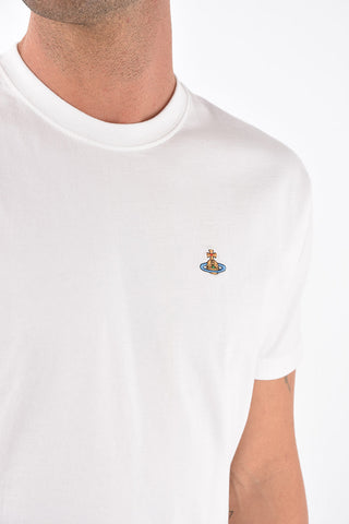 Crewneck T-shirt with Embroidery