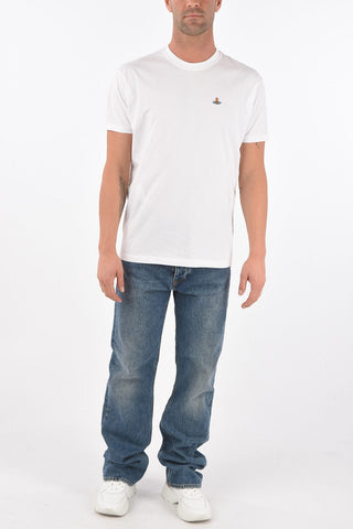 Crewneck T-shirt with Embroidery