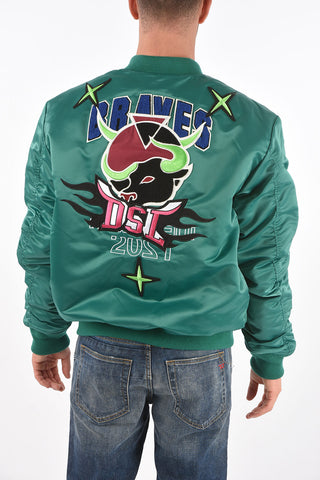 embroidered CL-J-ROSS-REV-O bomber with snap buttons